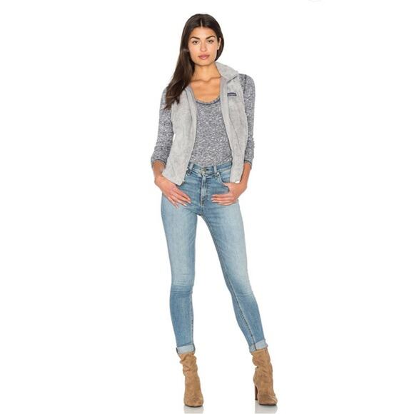 Patagonia Los Gatos Fleece Vest Size Medium Grey Womens Full Zip - Picture 15 of 15